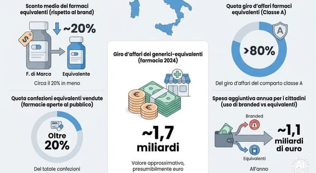  Farmaci generici, boom in Italia: prezzi inferiori del 20% rispetto a quelli di marca. I vantaggi per i pazienti e il ruolo di Teva 