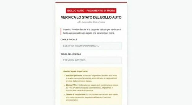  «Il bollo auto non risulta pagato»: come funziona la nuova truffa del finto sito Aci che ruba dati e carta di credito 