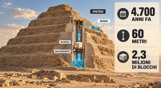  Piramidi, come fecero gli Egizi a sollevare i blocchi? La nuova teoria dell'ascensore ad acqua 