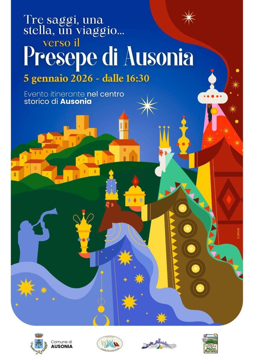 Tre saggi, una stella, un viaggio… verso il Presepe di Ausonia