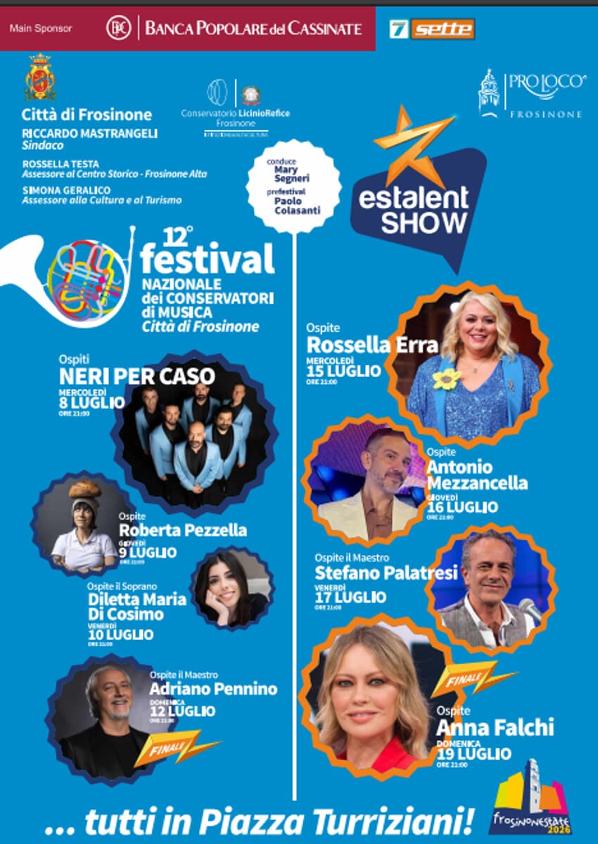 Frosinone, "Estalent Show" entra nel vivo: sul palco i protagonisti dei talent televisivi