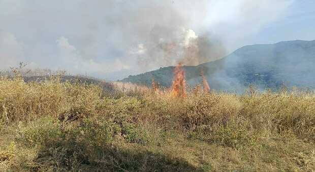  Incendio sul Monte Tuscolo, ripartito il rogo: in azione decine di mezzi antincendio e due elicotteri 