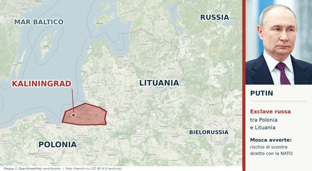  Guerra, esplode il caso Kaliningrad, la Russia alla Nato: «Ci difenderemo con tutto il nostro arsenale» 
