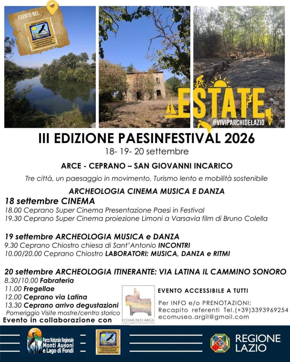 Arce, Ceprano e San Giovanni Incarico, "PaesInFestival"