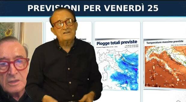  Meteo Giuliacci: «Nuova rinfrescata con temporali sparsi e crollo delle temperature». Poi torna l'anticiclone 