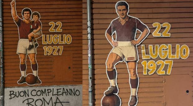  L'As Roma compie 99 anni, il murale di Fabio Ferrone a Testaccio e Trastevere 