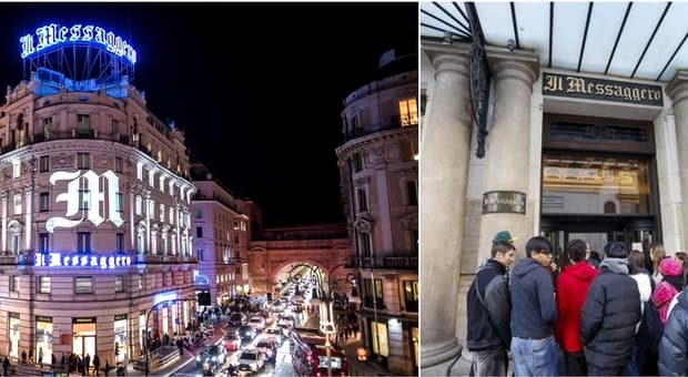  Il Messaggero si accende, "in finestra" per Arbore. Folla con il naso all?insù per il videomapping 
