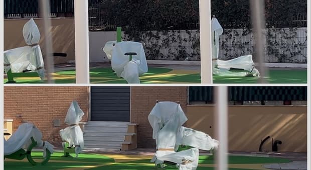  Roma. «E vai con la pedalata di quartiere!»: a Piazza dei Visconti arriva il fitness ma le cyclette guardano il muro 