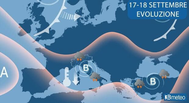  Meteo, arrivano pioggia e temporali: da mercoledì cambia tutto, le regioni più colpite 