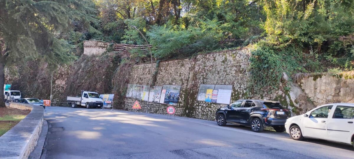 Ceccano, torna alla luce lo storico muraglione di Castel Sindici