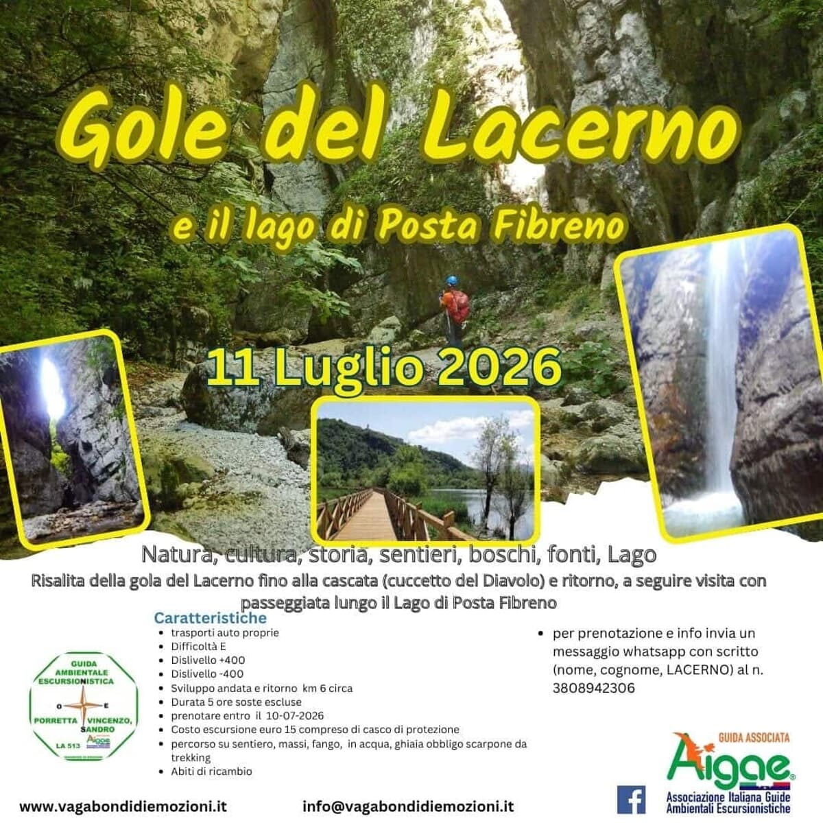 Escursione alle gole del Lacerno e al lago di Posta Fibreno
