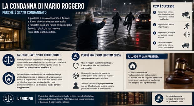  Mario Roggero, condanna giusta o sbagliata? Cos'è la legittima difesa, i limiti e quando si applica 