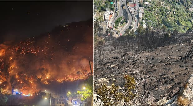  Incendi in Costiera Amalfitana, maxi roghi vicino alle case e persone evacuate. Sindaca di Positano: «Origine dolosa» 