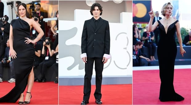  Venezia, pagelle look ultimo red carpet: Scamarcio in smoking (8), Scarano in Armani (9), Maupas ingessato (7) 
