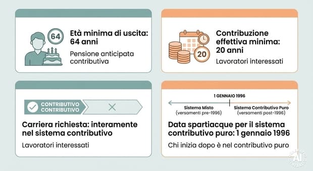  Pensione anticipata a 64 anni, ecco chi può già andarci: requisiti e condizioni 