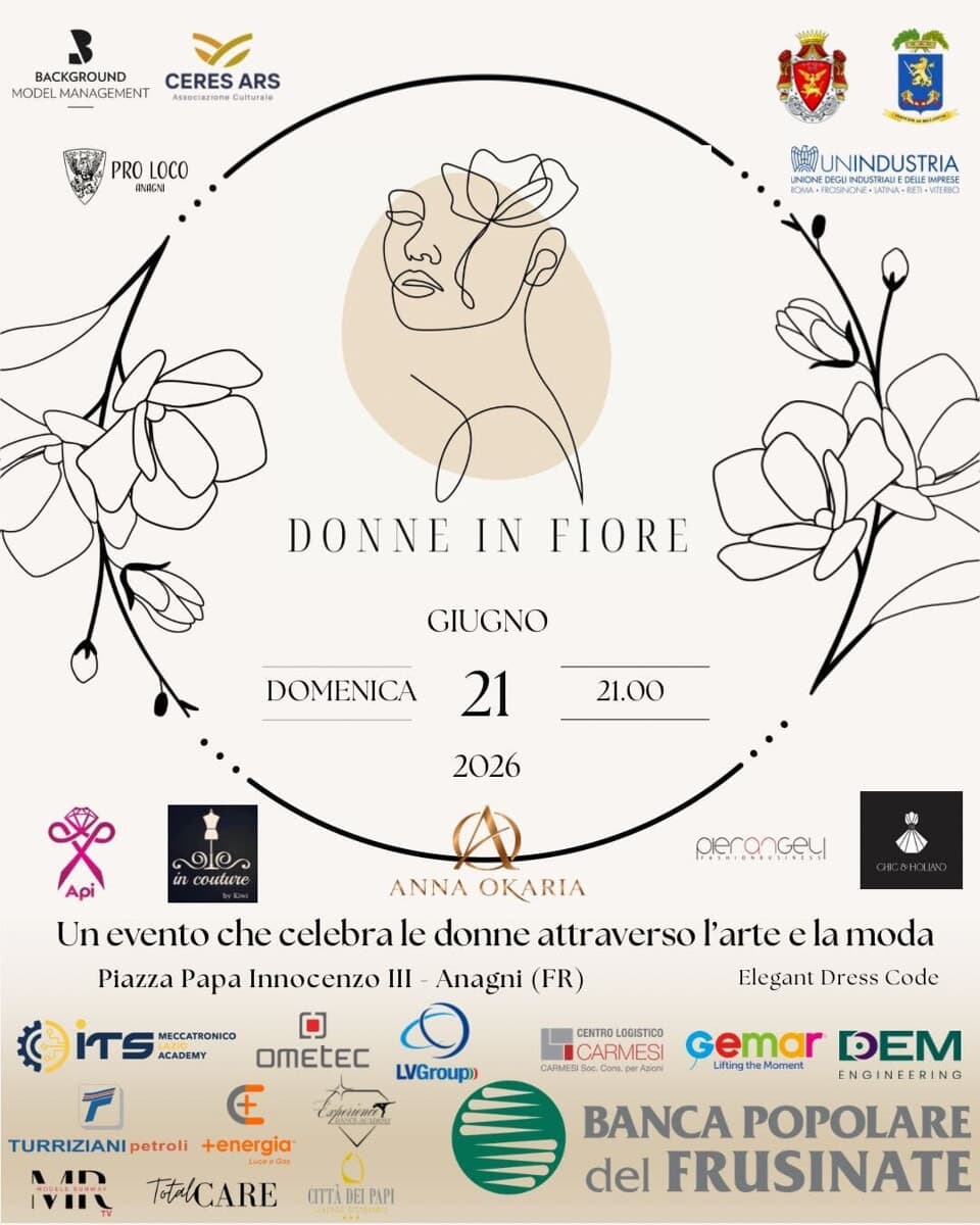 Anagni, “Donne in Fiore – Women in Bloom”