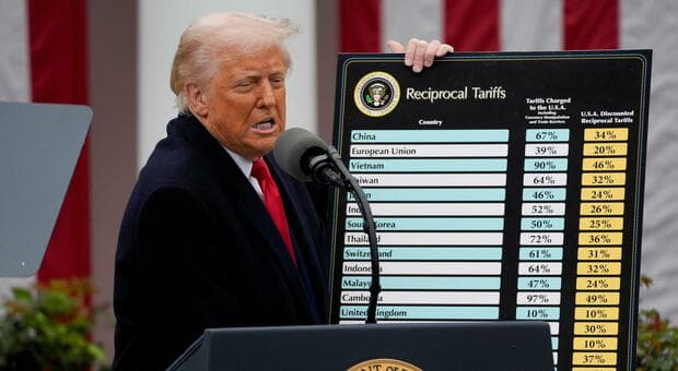  Nuovi dazi Usa dal 10 al 12.5% per oltre 60 Paesi, c'è anche l'Ue. Le tariffe in vigore da oggi 