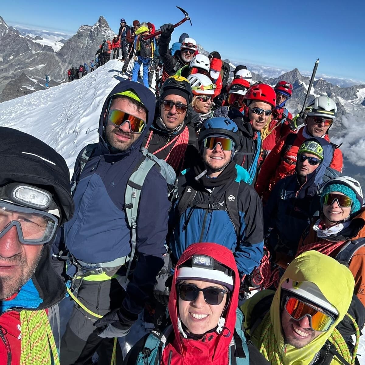 I giovani del CAI Frosinone conquistano i 4.164 metri del Breithorn Occidentale