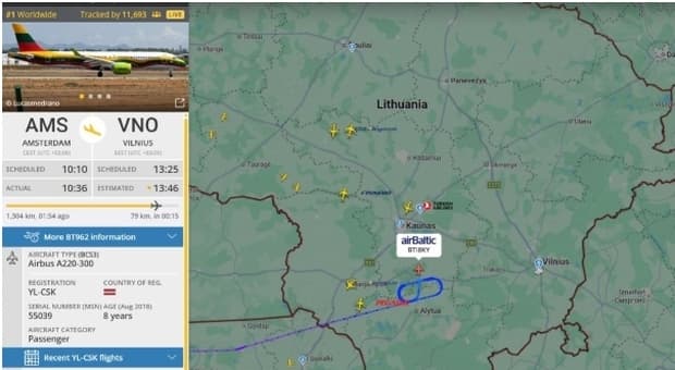  Nato, allerta in Lituania: spazio aereo chiuso a Vilnius. Si alzano in volo i caccia 