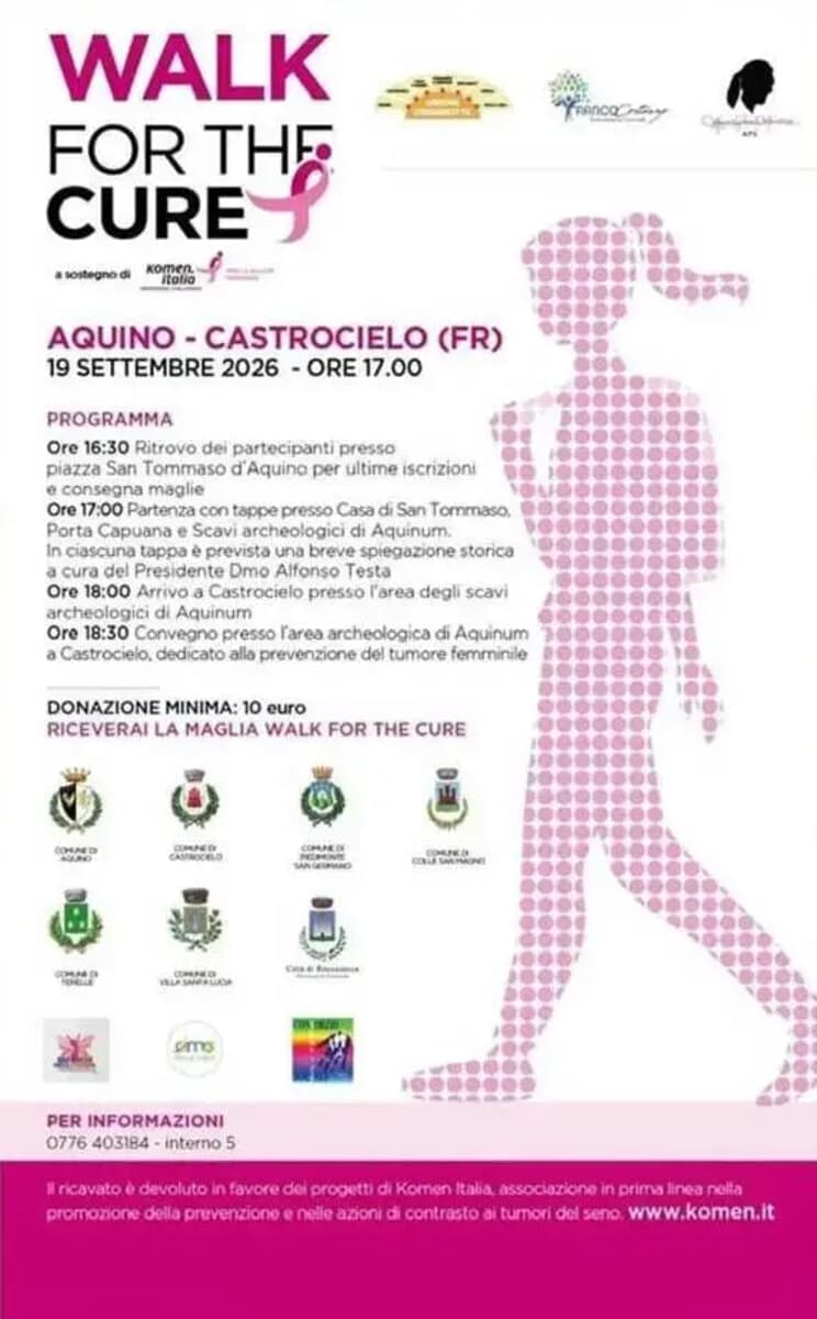 Aquino e Castrocielo, "Walk for the Cure"