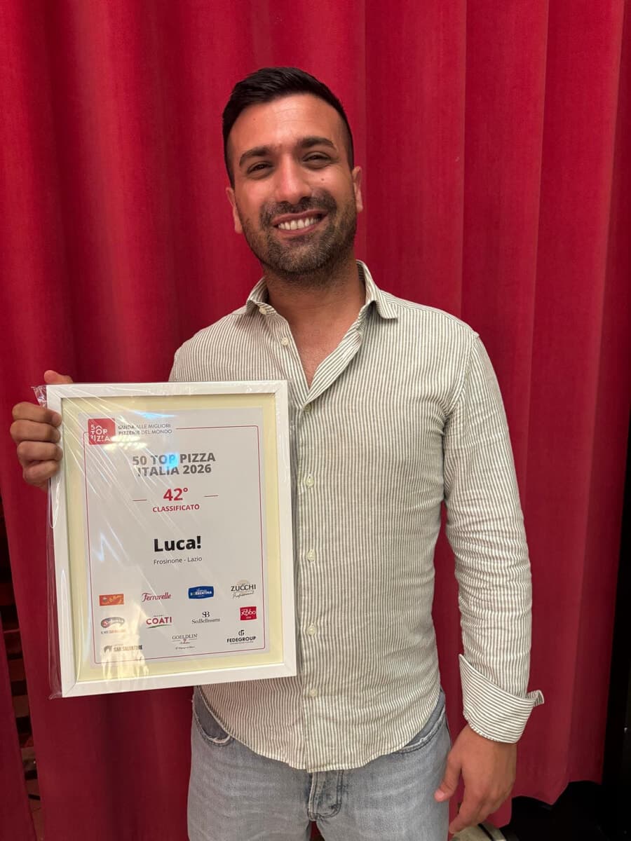 La Ciociaria conquista ancora l’Italia: la pizza di Luca Mastracci torna tra le migliori secondo 50 Top Pizza