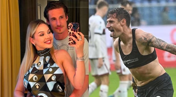 Andrea Pinamonti, chi è il nuovo attaccante della Lazio: età, altezza, carriera, stipendio, la fidanzata Dasha Lapushka e i figli 
