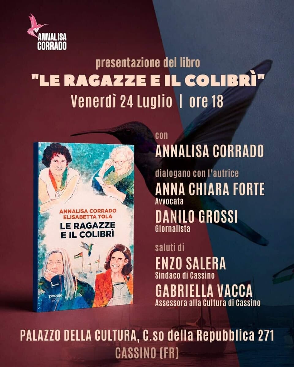 Cassino, Presentazione del libro "Le ragazze e il colibrì"