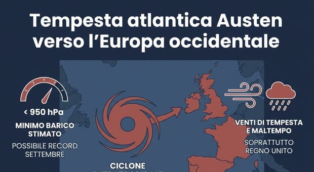  Tempesta Austen in arrivo, svolta meteo: temporali, vento forte e drastico calo delle temperature. Ecco quando, le previsioni 