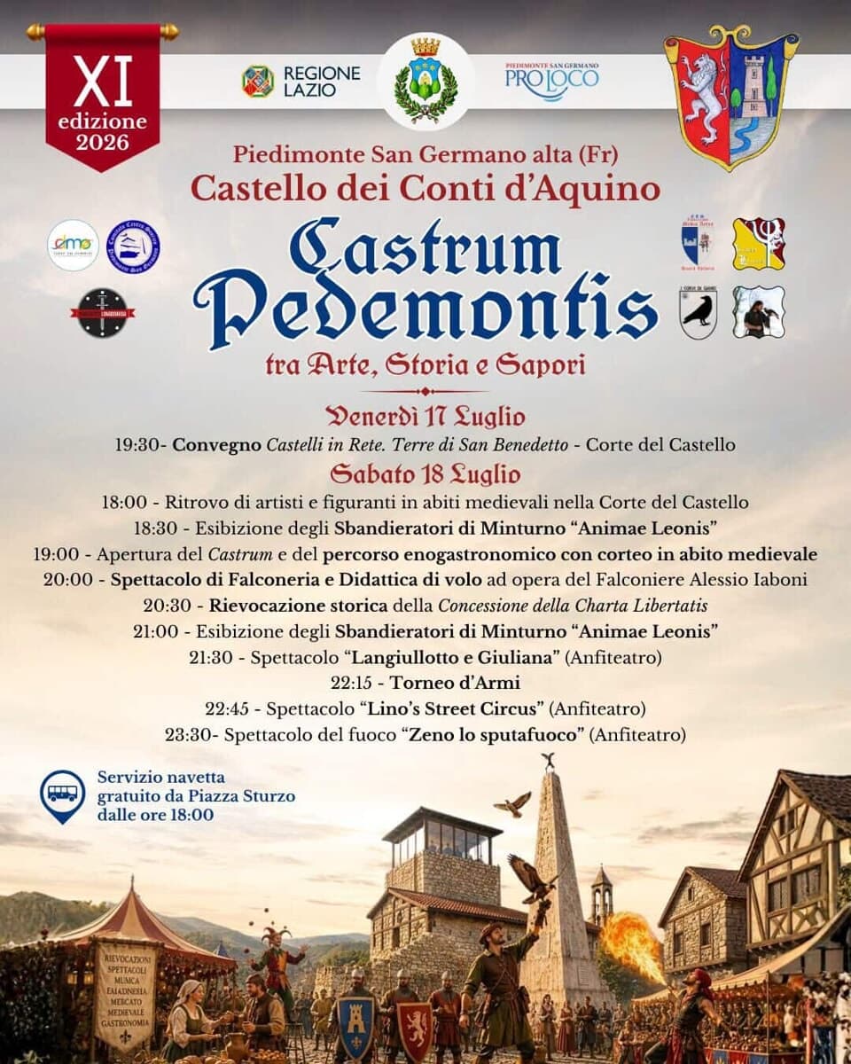 Piedimonte San Germano, Castrum Pedemontis 2026