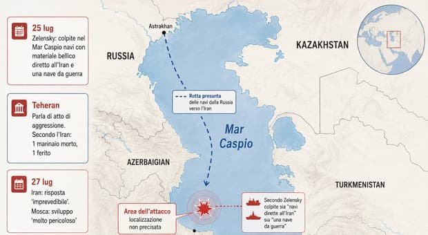  Ucraina e Iran si scontrano sulle rive del Mar Caspio (rischiando l'escalation mondiale) 