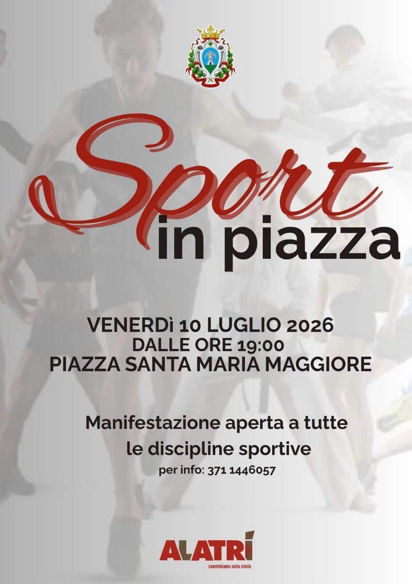 Alatri, sport in piazza