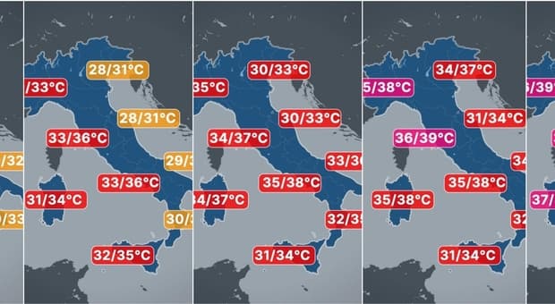  Quarta ondata di caldo in arrivo (ancora più intensa), temperature fino a 40 gradi: ecco dove e quando, la rimonta dell'anticlone africano 