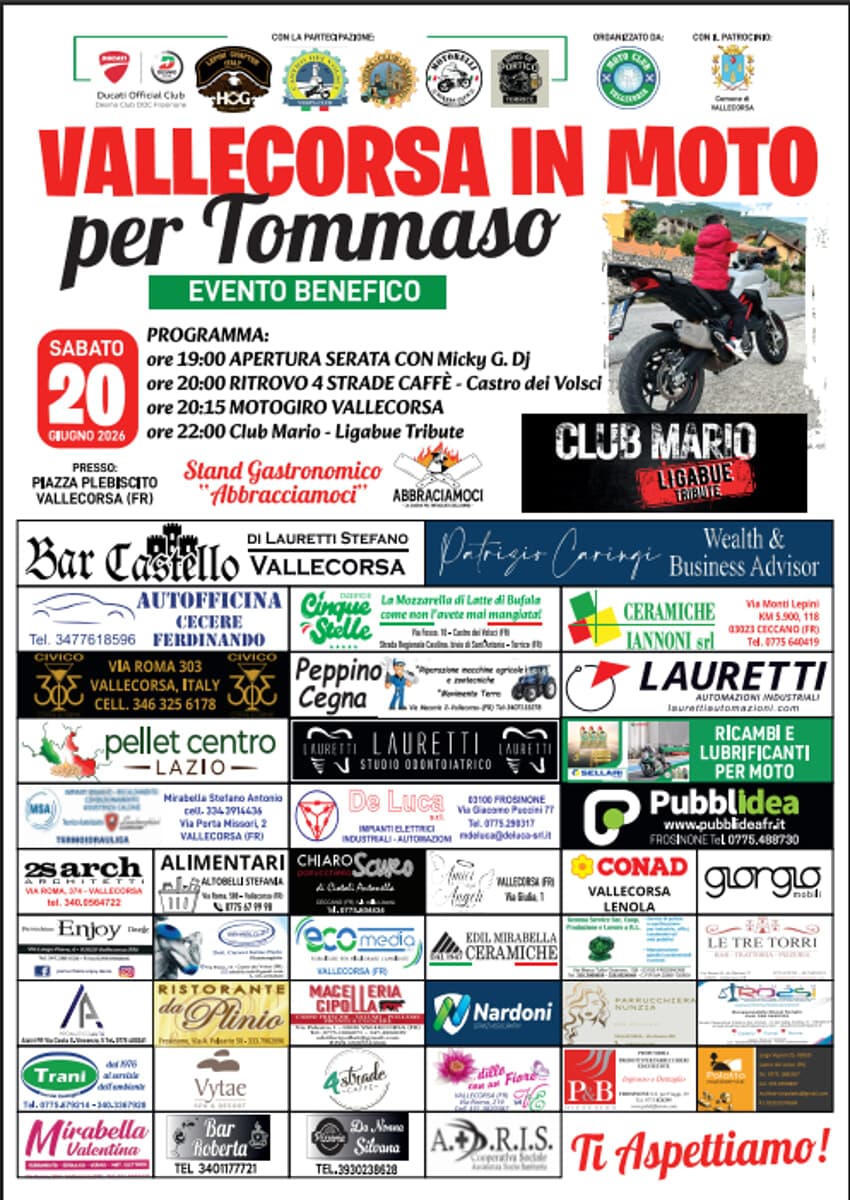 Vallecorsa, "In moto per Tommaso"-  terza edizione