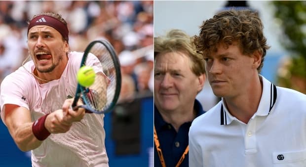  Sinner, primato a rischio nel ranking: Zverev (che lo sorpassa nella Race) è sempre più vicino 