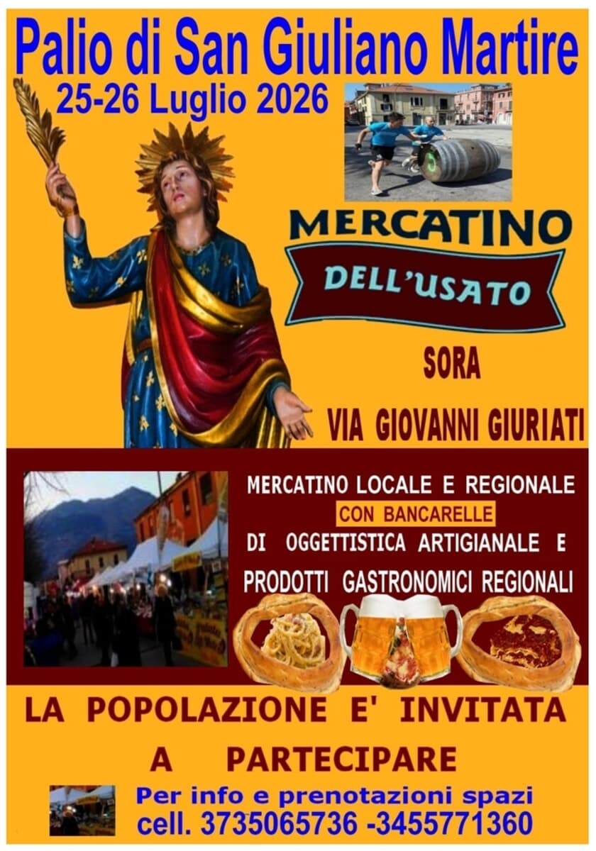 Sora, IV edizione del palio di San Giuliano martire