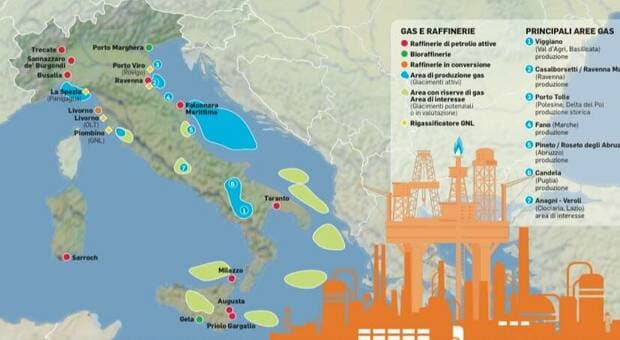  Gas e petrolio, il tesoro nascosto d'Italia: ecco come il governo punta ad aumentare la produzione nazionale 