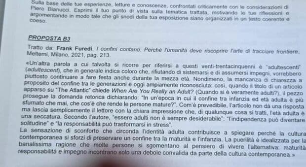  Tracce maturità 2026, la soluzione dell'intelligenza artificiale all'analisi e produzione del testo argomentativo sul testo di Frank Furedi 