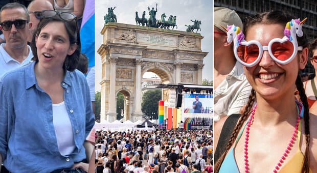  Pride a Milano e Napoli, striscioni contro Vannacci. Schlein: «Omotransfobia uccide». I cortei in Europa 