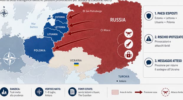  «Putin prepara una ?provocazione? militare contro Paesi Baltici o Polonia». Allarme Intelligence di due Paesi 