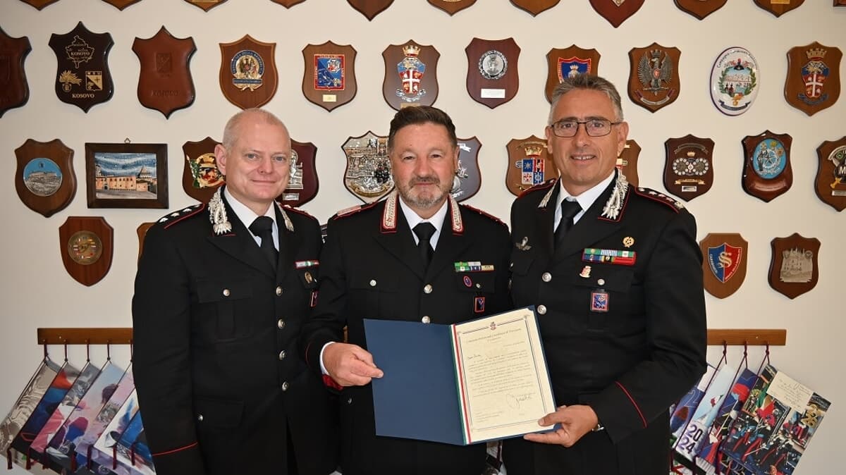 Acuto saluta il comandante Luca Sarra, dopo quasi 25 anni lascia l’Arma dei Carabinieri