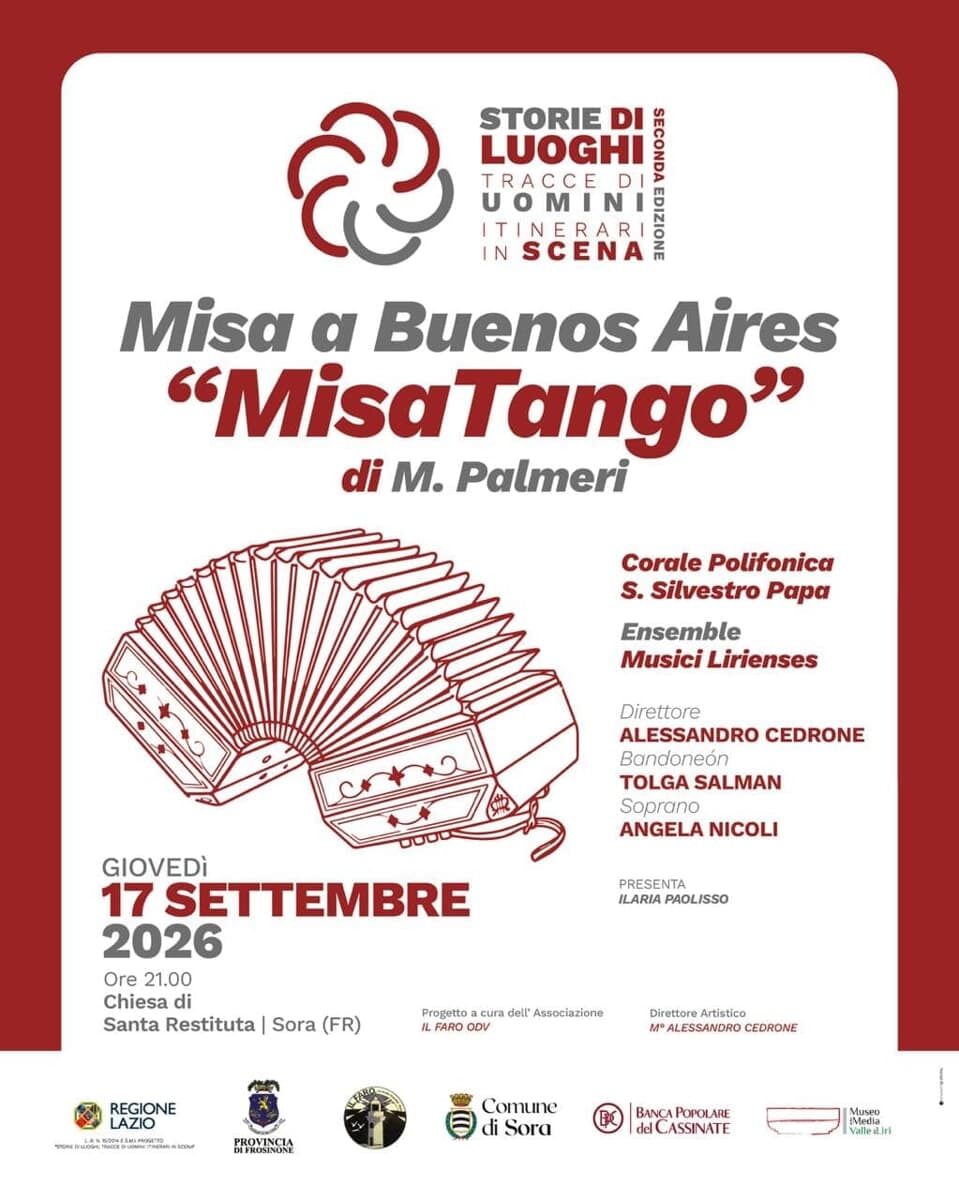 Sora, in scena "Misatango" di Martín Palmeri