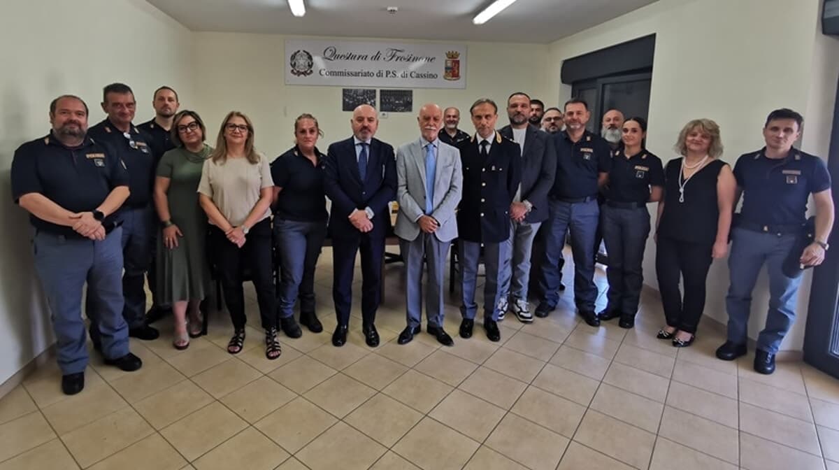 Cassino, il Procuratore Fucci in visita al Commissariato: incontro con il Questore Caruso