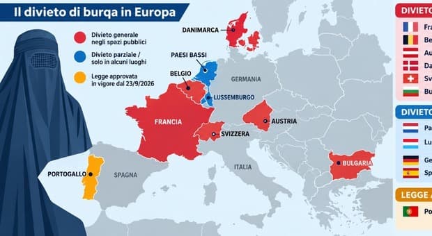  Divieto Burqa, ecco in quali Paesi: dalla Francia al Belgio, fino alle nuove norme in Portogallo 