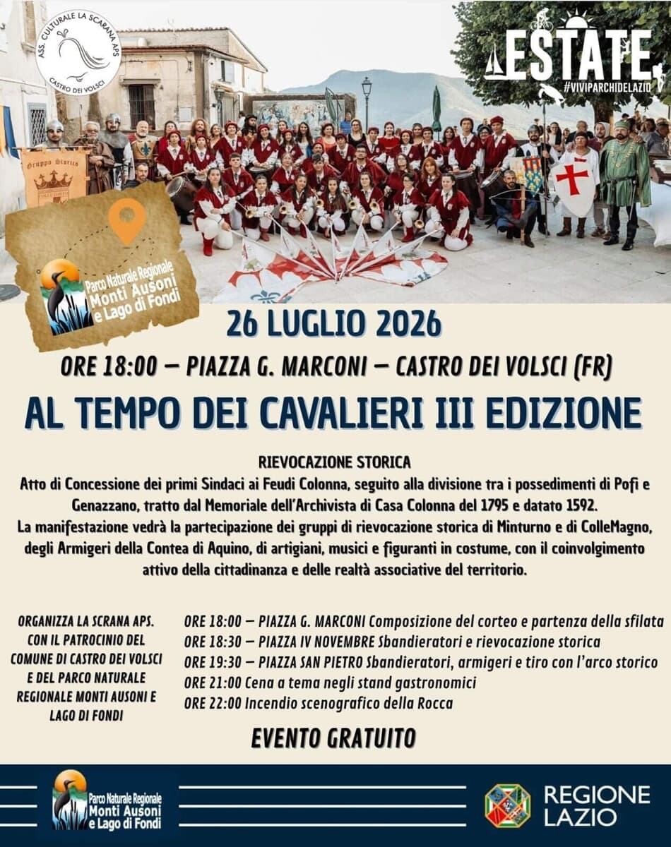 Castro dei Volsci, Al Tempo dei Cavalieri