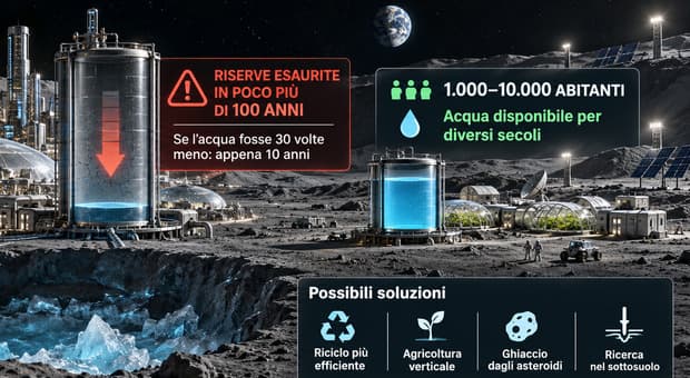  La Luna potrebbe ospitare una città? Sì, ma non una metropoli (il problema è l?acqua) 